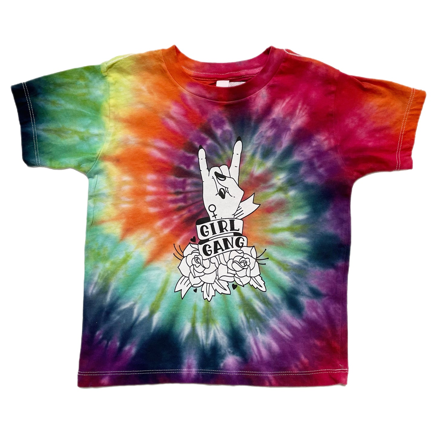 Girl Power Hand Tie Dye T-Shirt