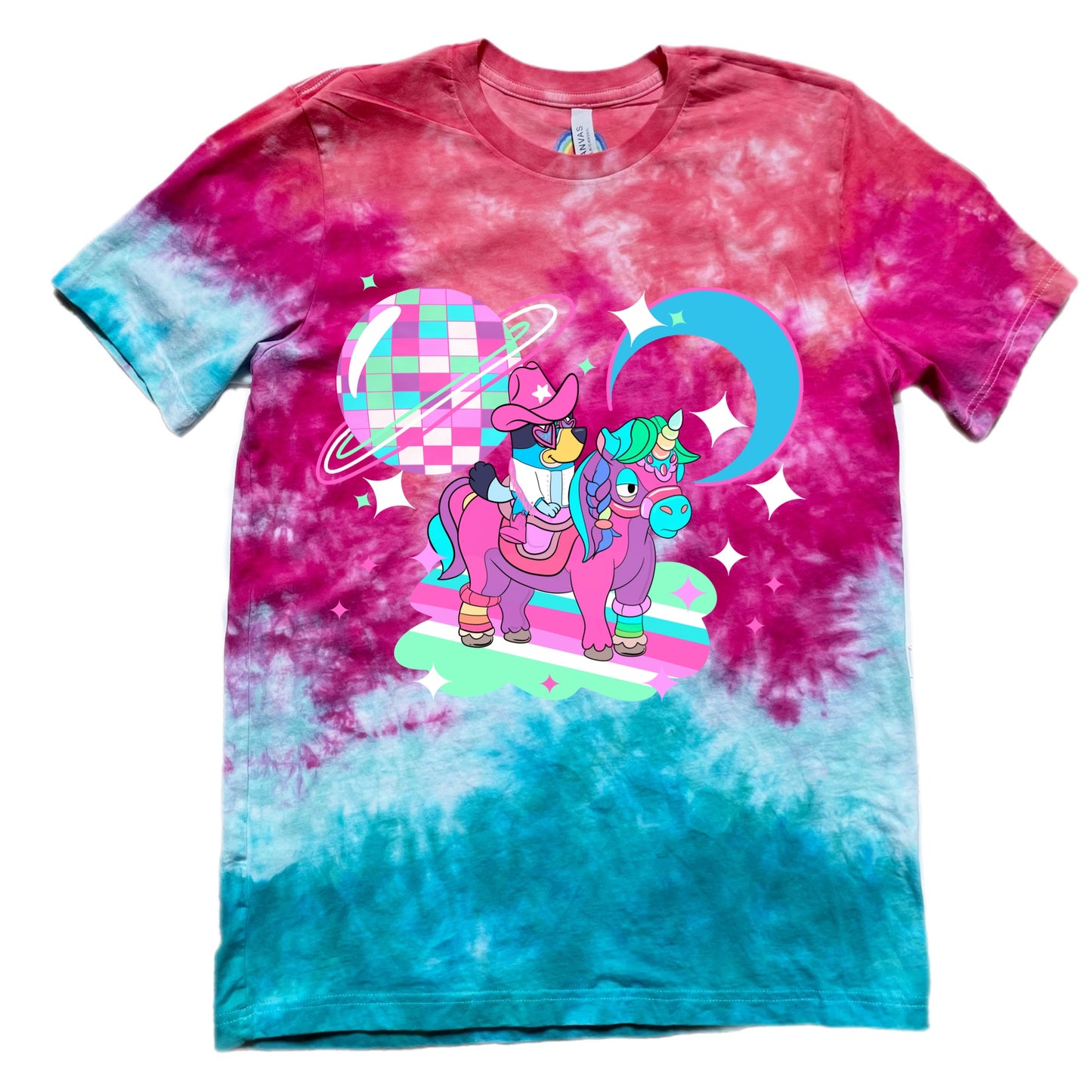 Cowboy Blue Heeler Tie Dye T-Shirt