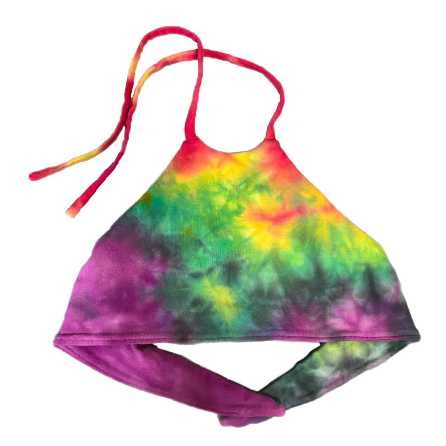 Rainbow Hand Dyed Halter Top