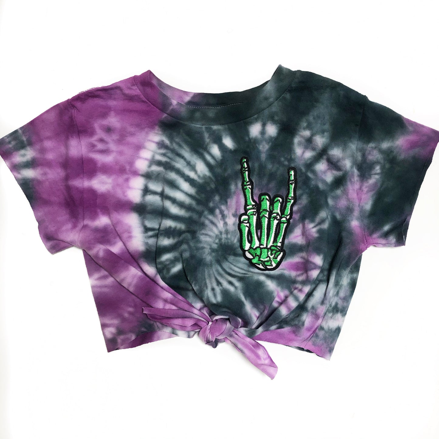 Skelly Rocker Tie Dye Patch T-Shirt