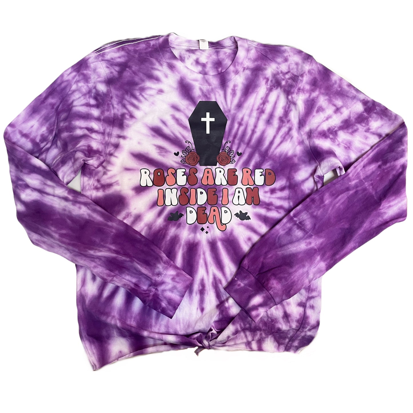 Dead Inside Long Sleeve Tie Dye T-Shirt