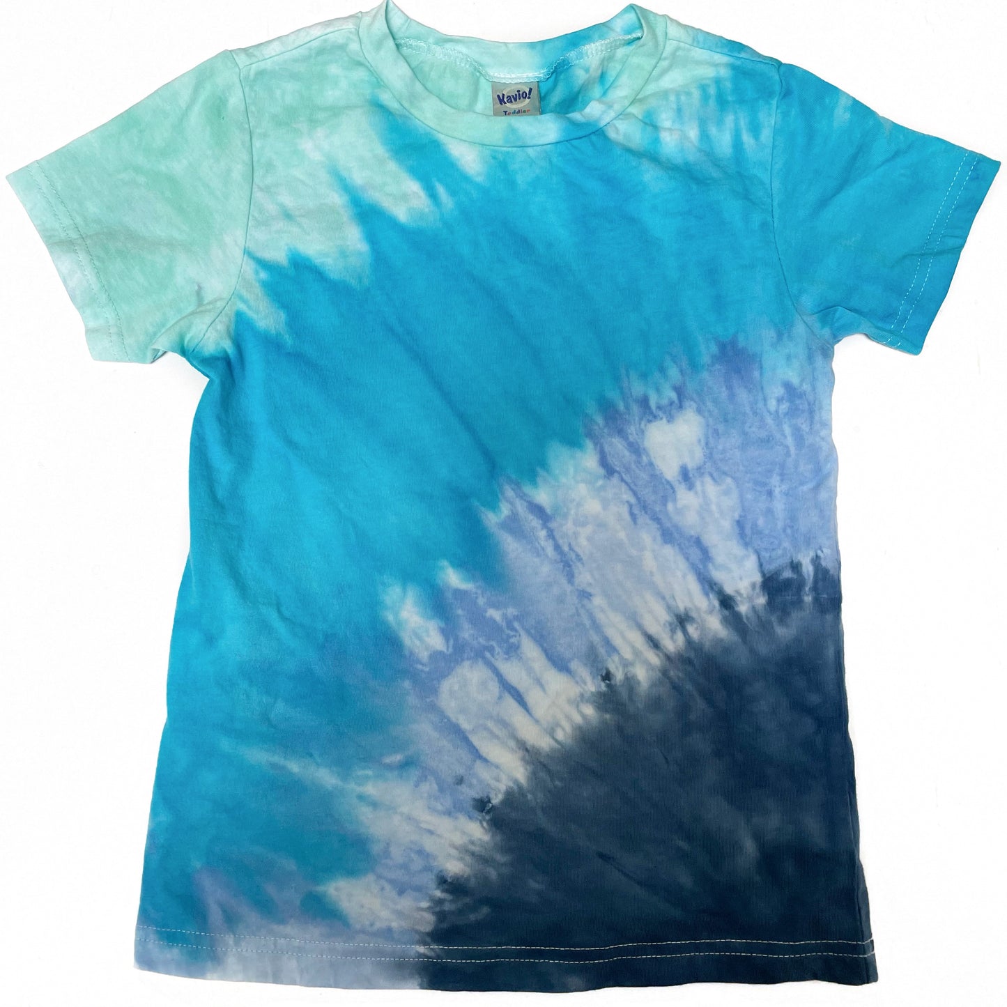 Blue Monochrome Tie Dye T-Shirt