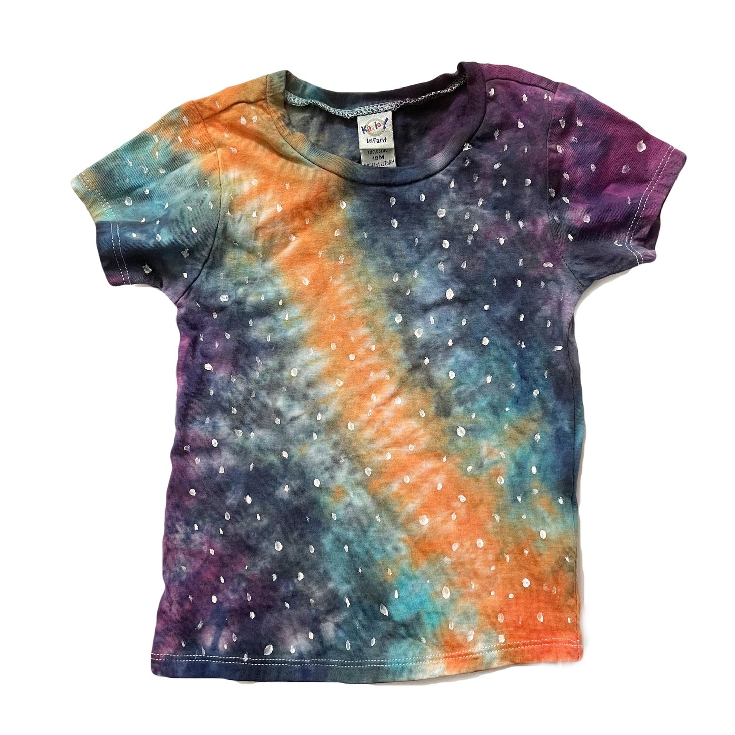 Orange Galaxy Tie Dye T-Shirt