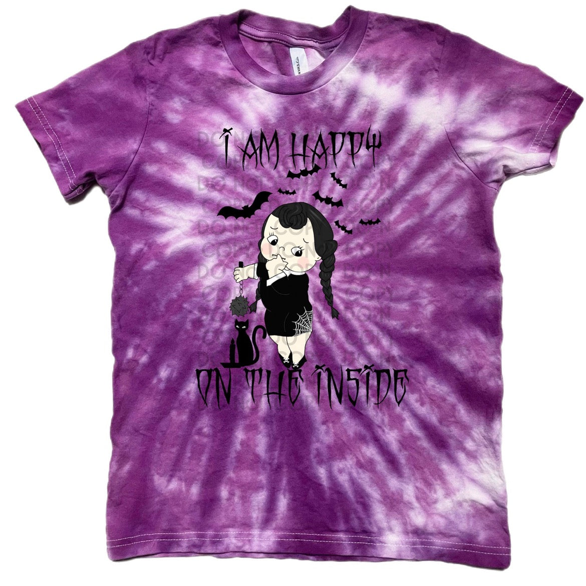 Happy On The Inside Tie Dye T-Shirt