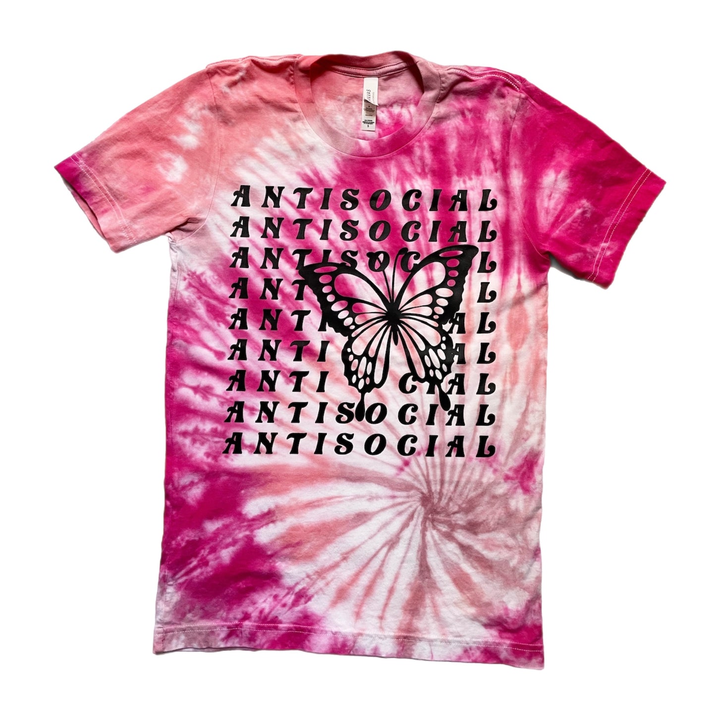 Anti-Social Butterfly Tie Dye T-Shirt