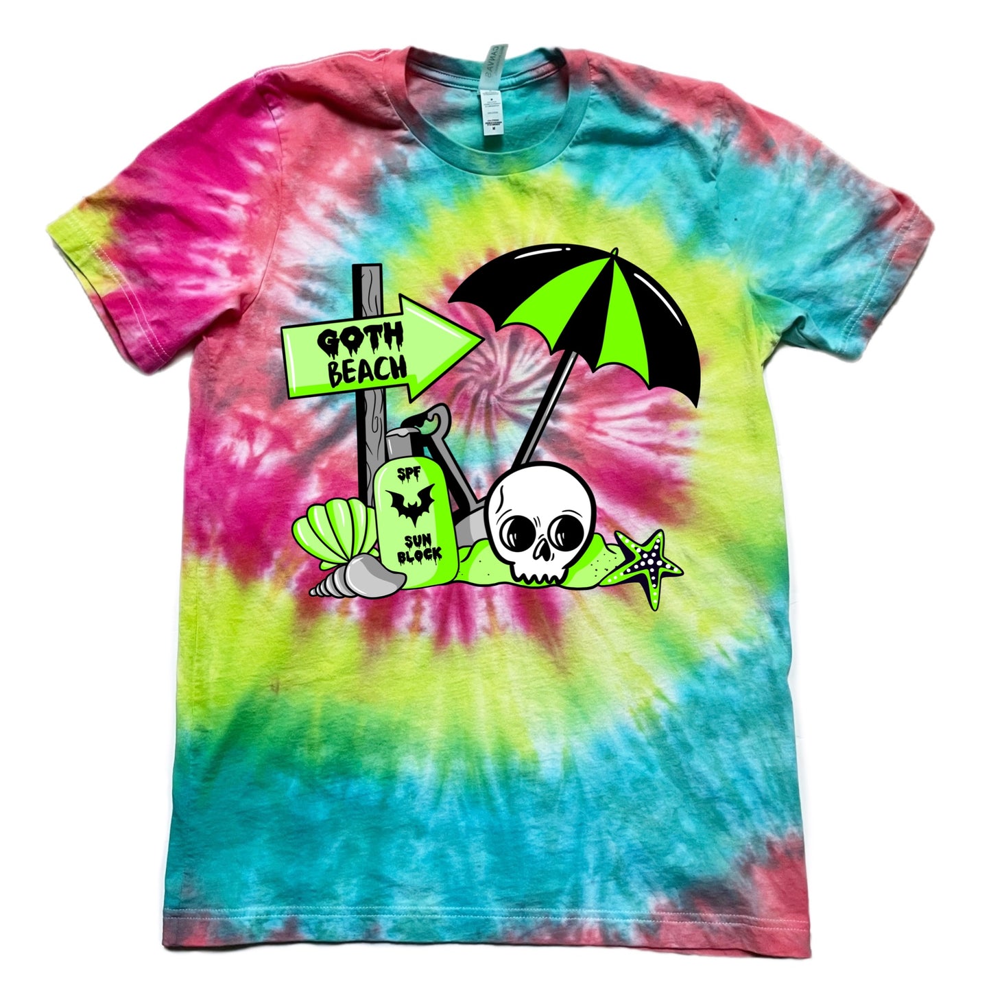 Goth Beach Tie Dye T-Shirt