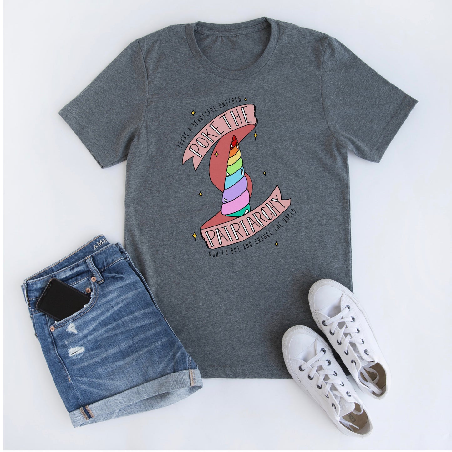 Patriarchy Unicorn Adult T-shirt