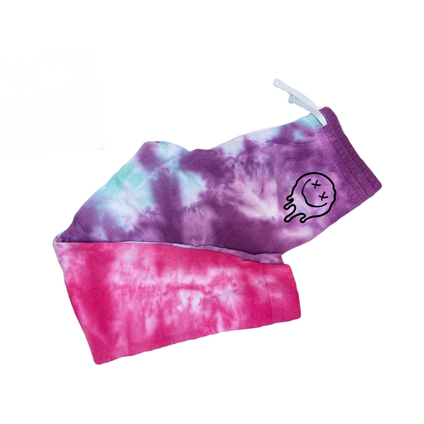 Melting Face Mermaid Hand Dyed Joggers