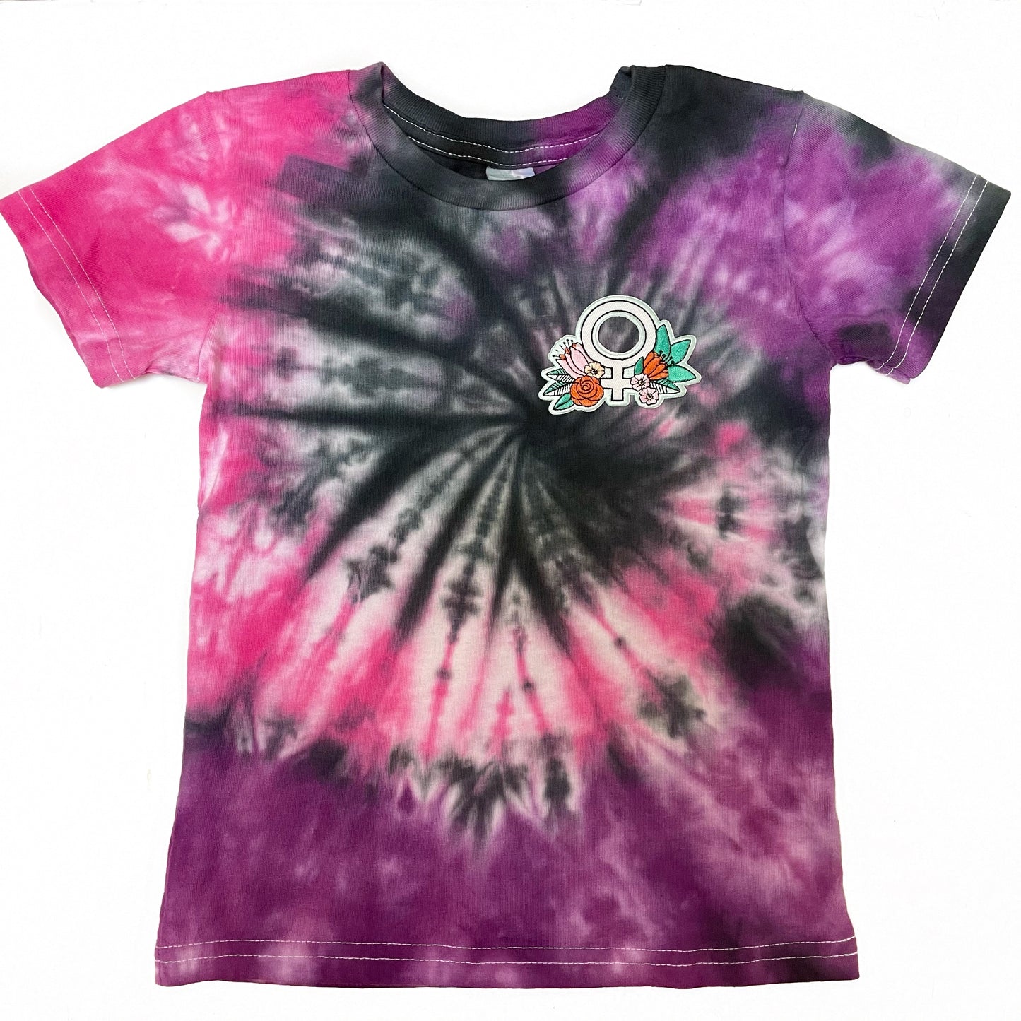 Girl Power Tie Dye Patch T-Shirt