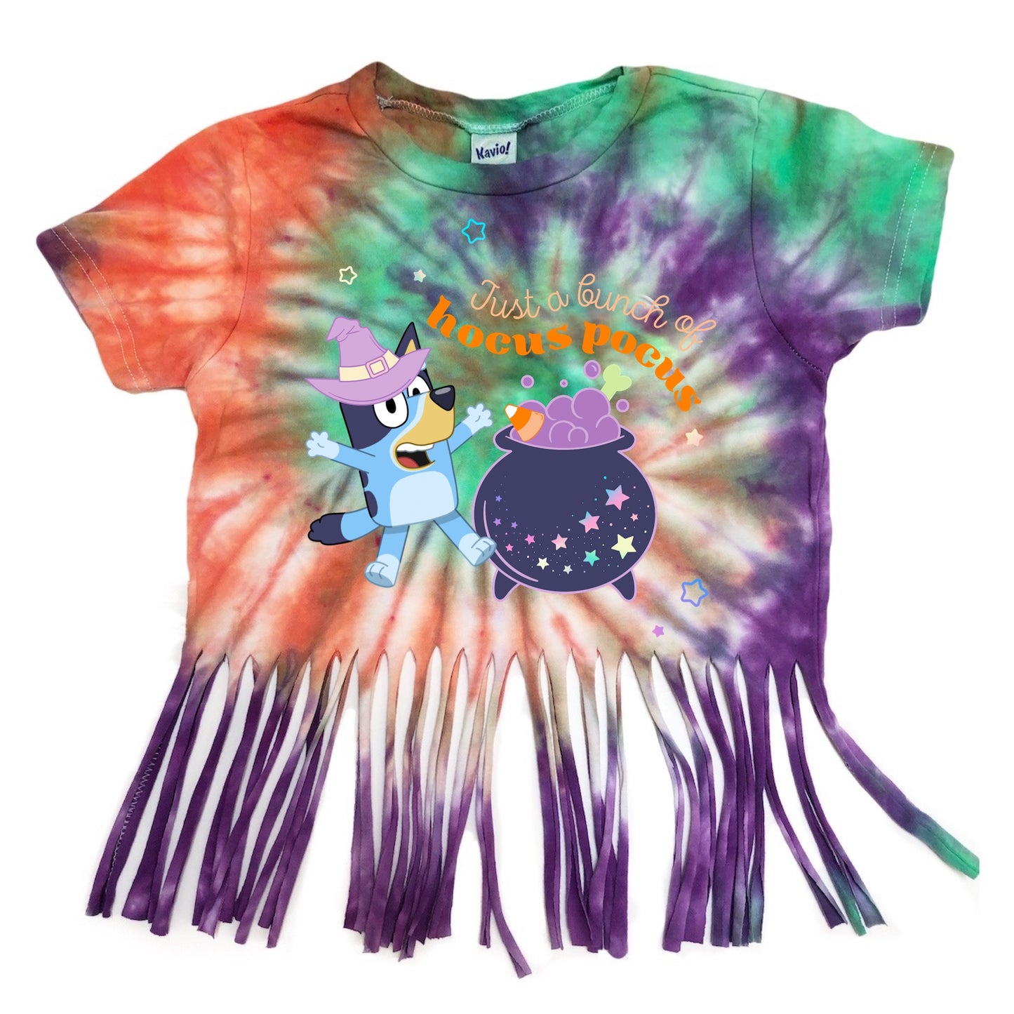 Blue Heeler Halloween Tie Dye T-Shirt