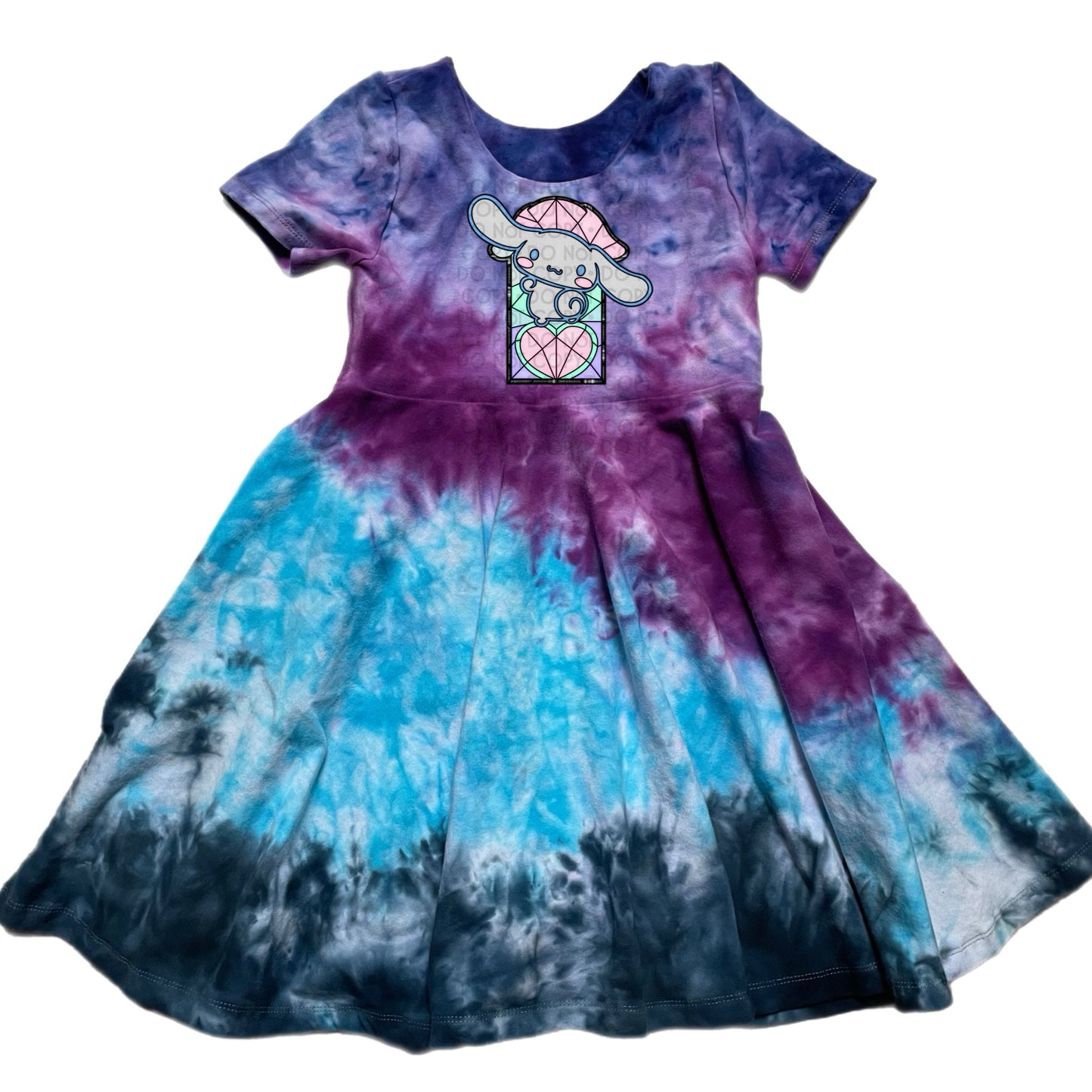 Cinna/HK Printed Hand Dyed Twirl Dress