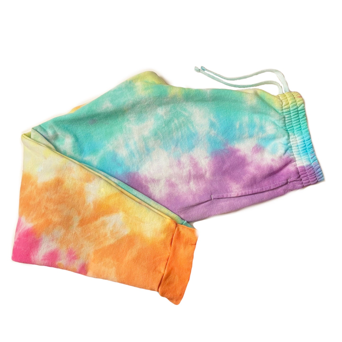 Hand Dyed Adult Pastel Rainbow Joggers