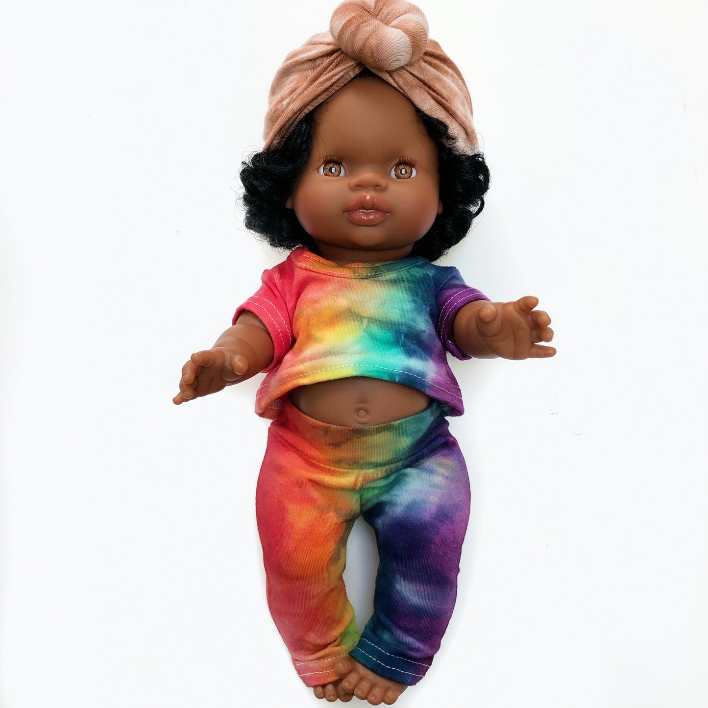 Rainbow Tie Dye Doll Set