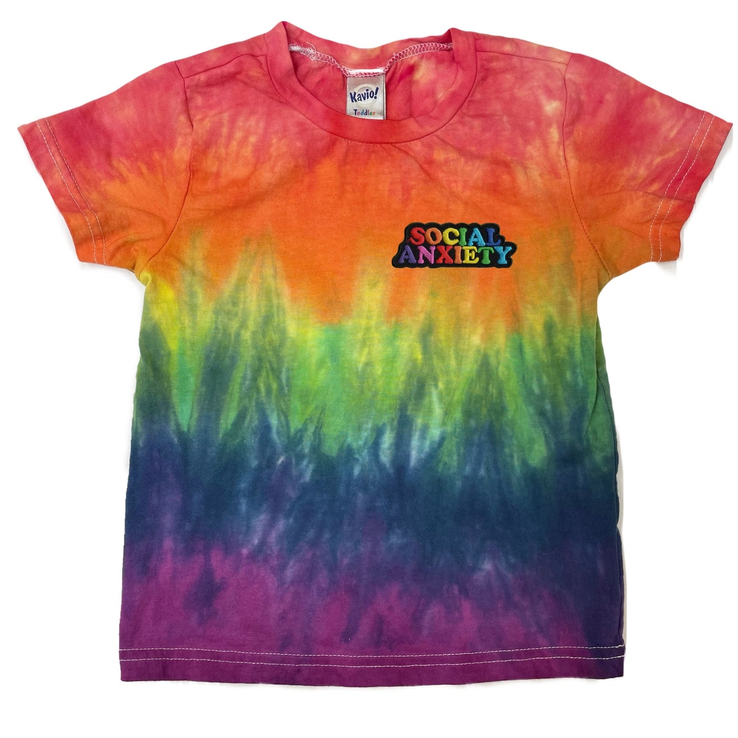 Rainbow Social Anxiety Tie Dye T-Shirt