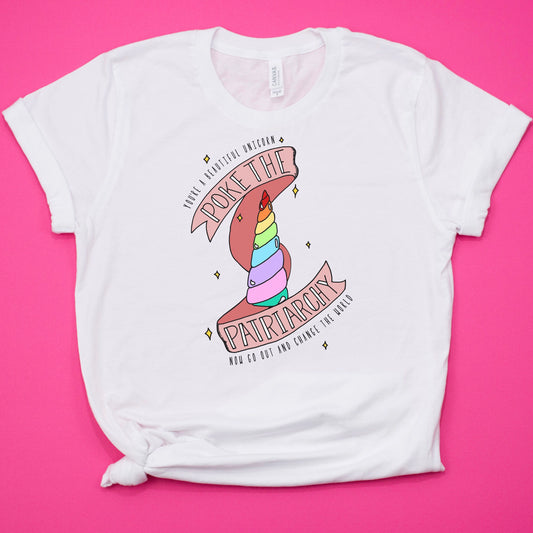 Patriarchy Unicorn Adult T-shirt