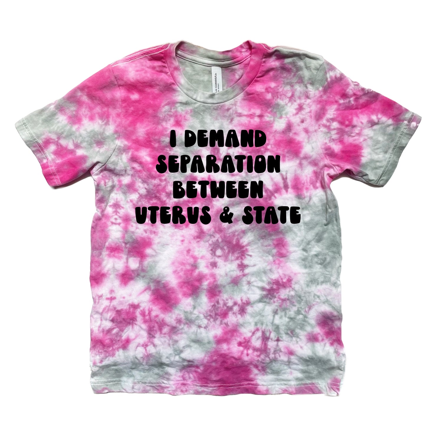 Separation Between Uterus and State Tie Dye T-Shirt
