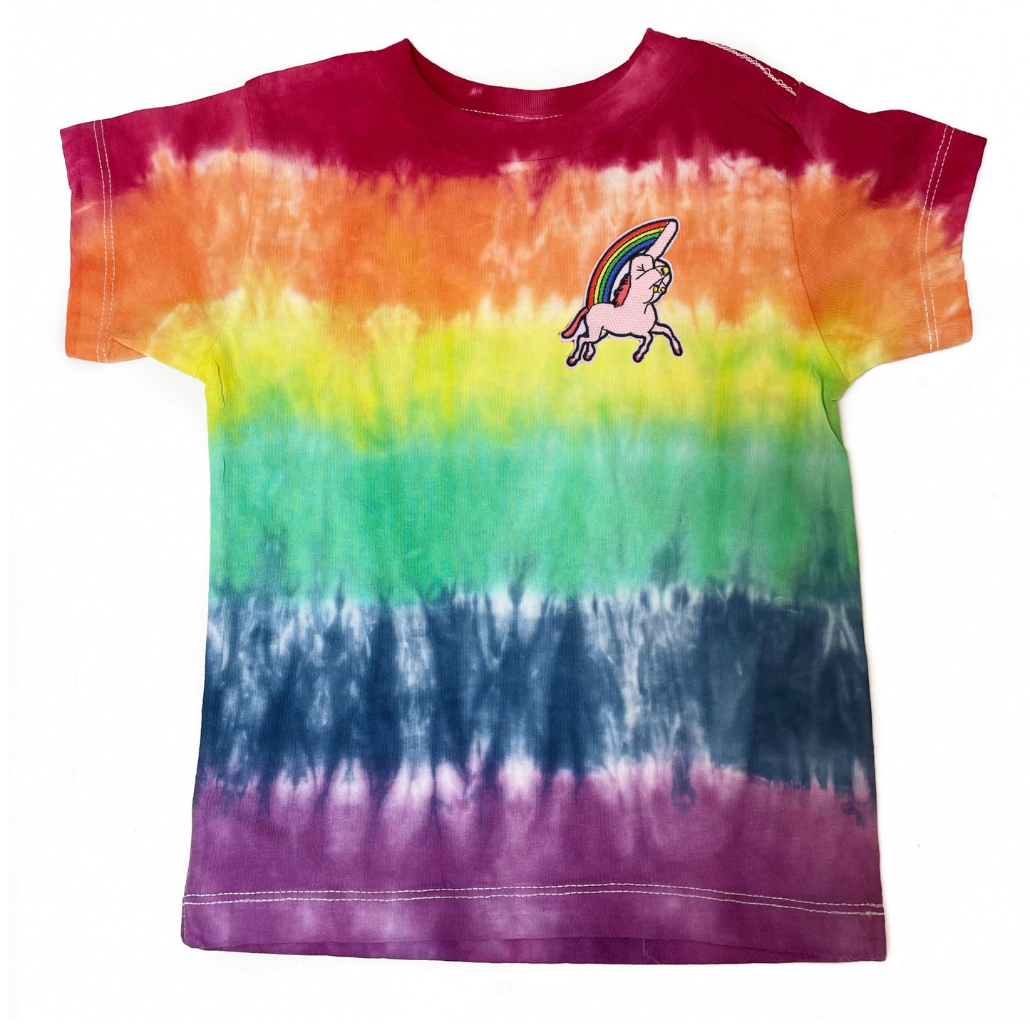 F You Rainbow Tie Dye Patch T-Shirt